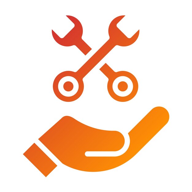 Diseño vectorial Estilo del icono de mantenimiento predictivo