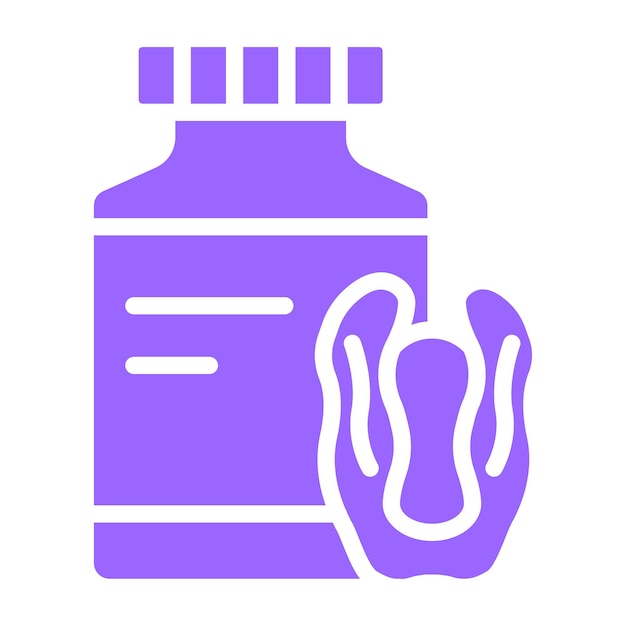 Diseño vectorial Estilo del icono de la mantequilla de pecan