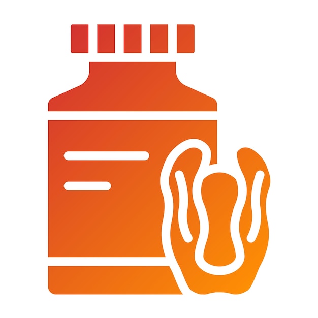 Diseño vectorial Estilo del icono de la mantequilla de pecan