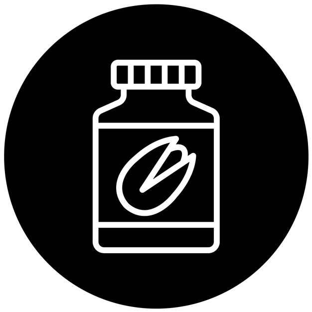 Diseño vectorial de estilo de icono de mantequilla de pistacho