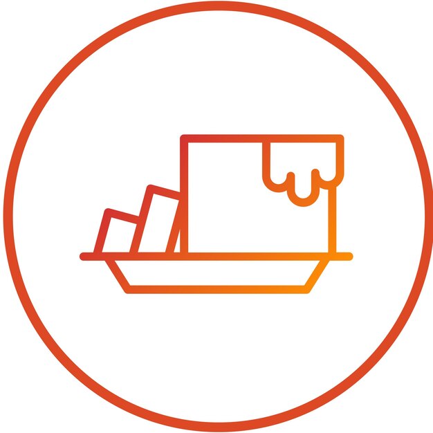 Diseño vectorial de estilo de icono de mantequilla