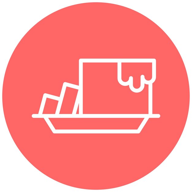 Diseño vectorial de estilo de icono de mantequilla