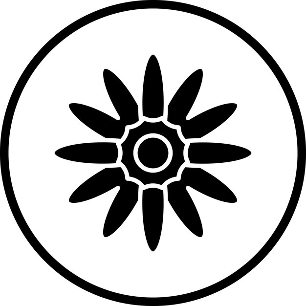 Diseño vectorial Estilo de icono de manzanilla