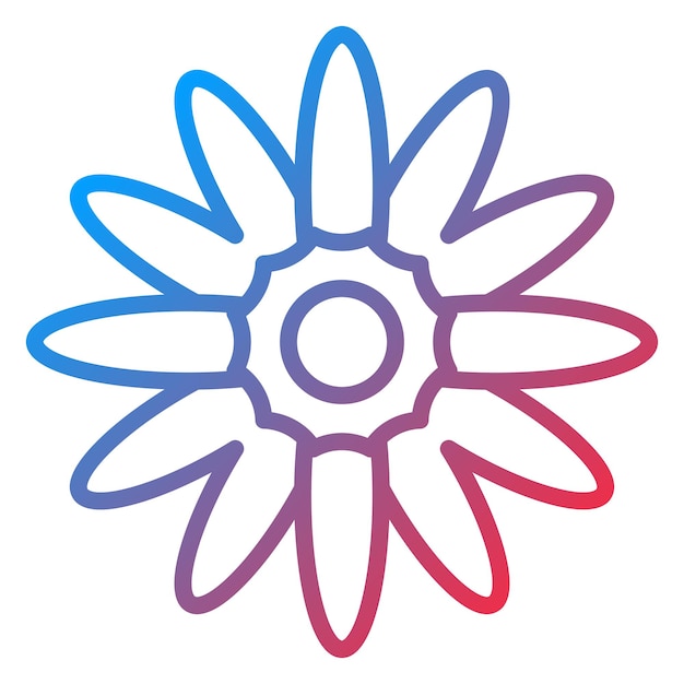 Diseño vectorial Estilo de icono de manzanilla