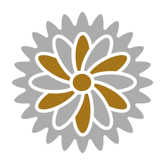 Diseño vectorial Estilo de icono de manzanilla