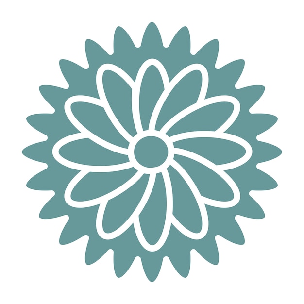 Diseño vectorial Estilo de icono de manzanilla