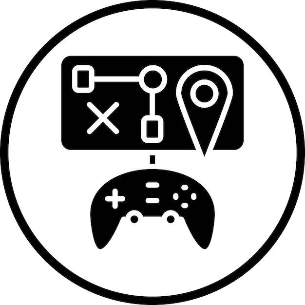 Diseño vectorial Estilo de icono de mapa personalizado