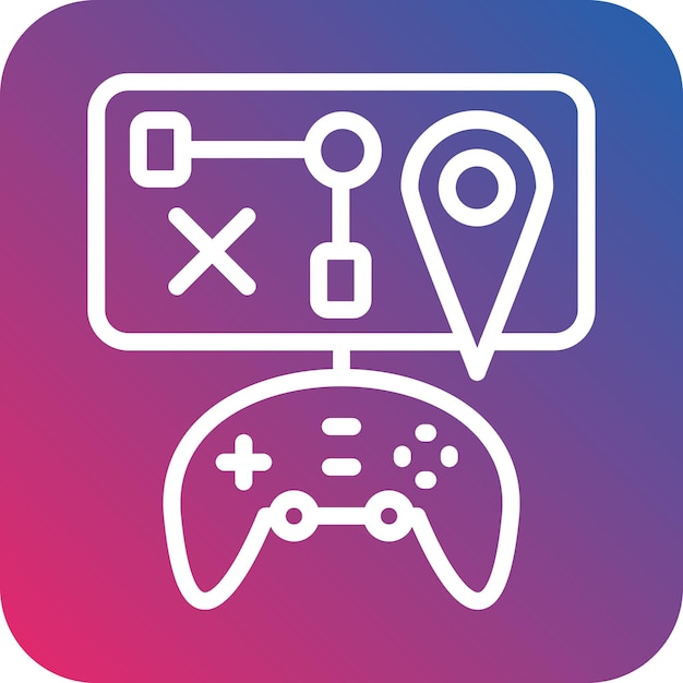 Diseño vectorial Estilo de icono de mapa personalizado