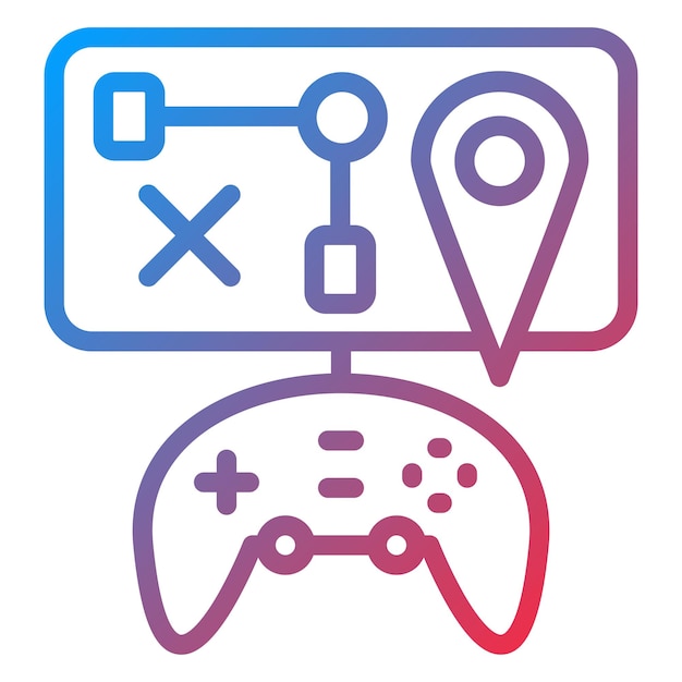 Diseño vectorial Estilo de icono de mapa personalizado