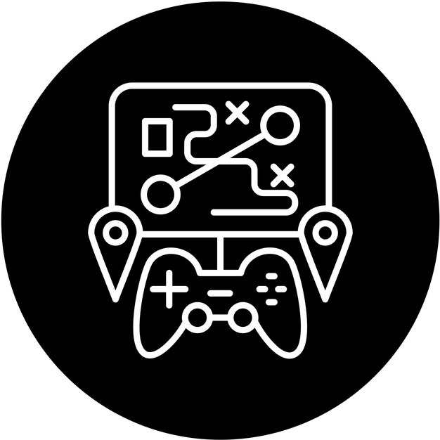 Diseño vectorial Estilo de icono de mapa personalizado