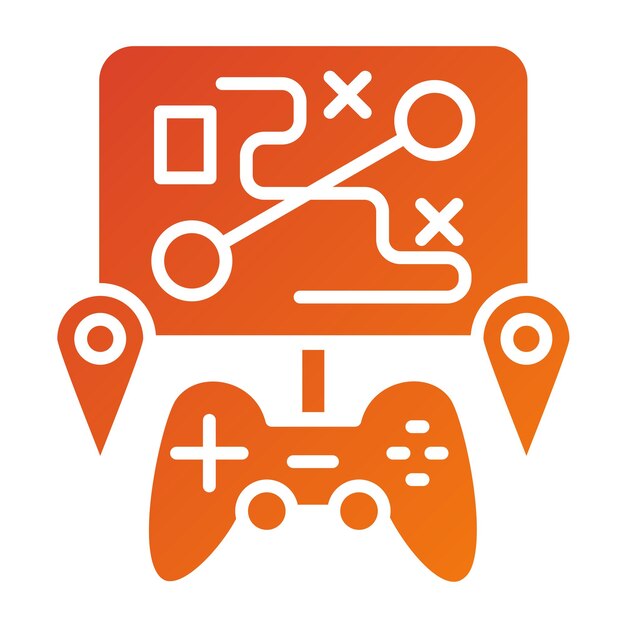 Diseño vectorial Estilo de icono de mapa personalizado