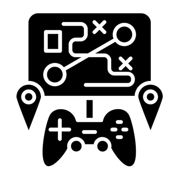 Diseño vectorial Estilo de icono de mapa personalizado