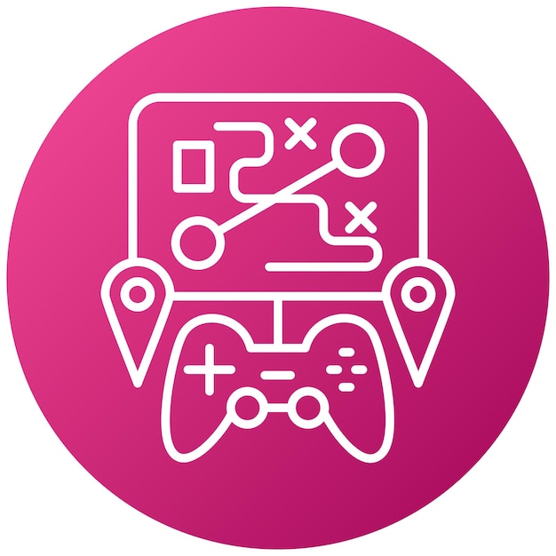 Diseño vectorial Estilo de icono de mapa personalizado