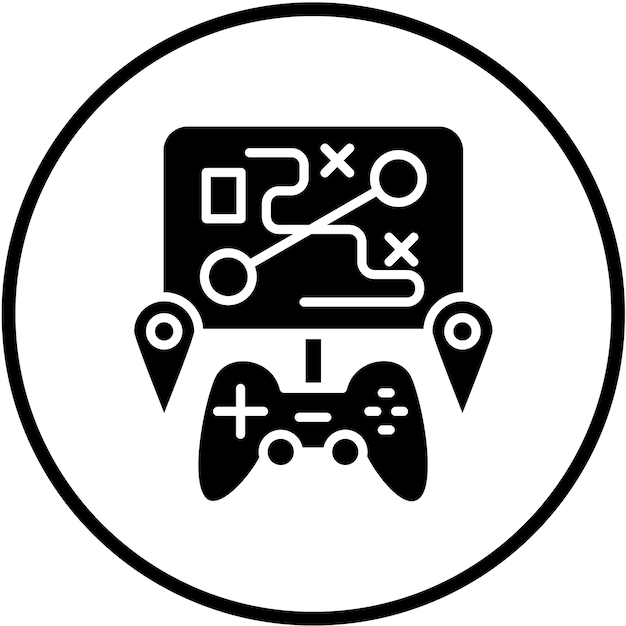 Diseño vectorial Estilo de icono de mapa personalizado