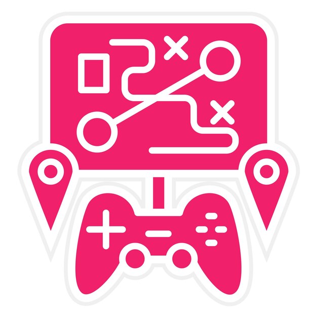 Diseño vectorial Estilo de icono de mapa personalizado