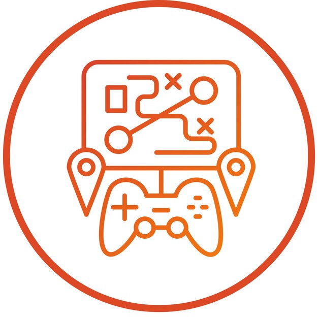 Diseño vectorial Estilo de icono de mapa personalizado