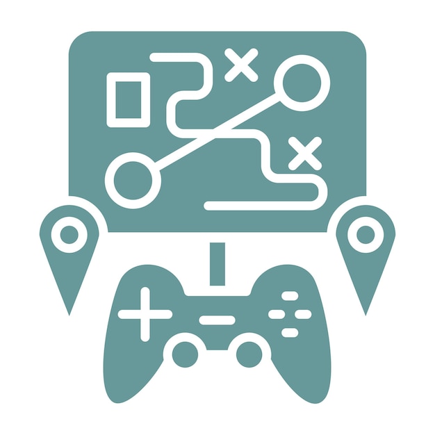Diseño vectorial Estilo de icono de mapa personalizado