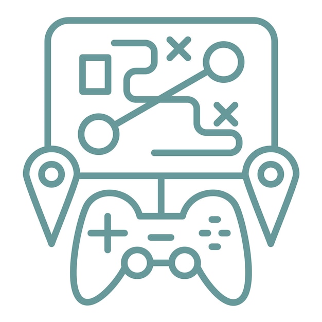 Diseño vectorial Estilo de icono de mapa personalizado