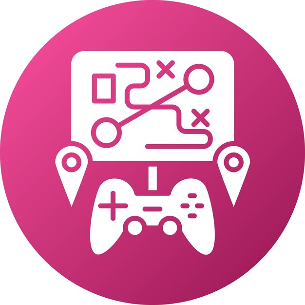 Diseño vectorial Estilo de icono de mapa personalizado