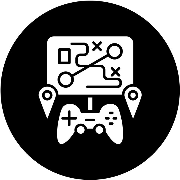 Diseño vectorial Estilo de icono de mapa personalizado