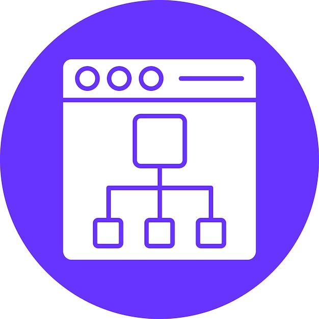 Diseño vectorial Estilo del icono del mapa del sitio