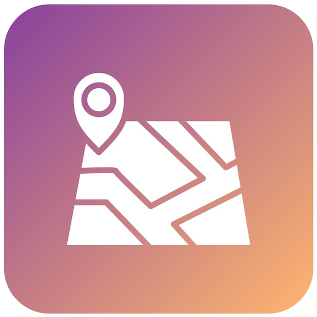 Diseño vectorial Estilo del icono del mapa del sitio