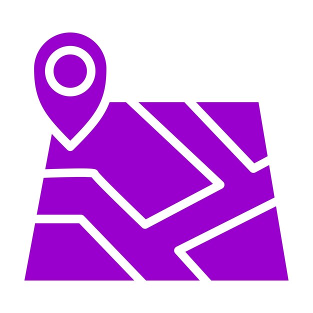 Diseño vectorial Estilo del icono del mapa del sitio