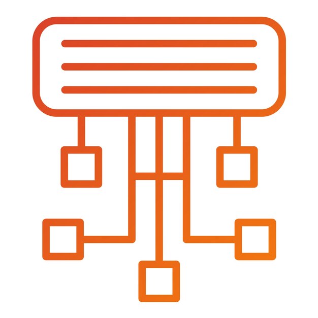 Diseño vectorial Estilo del icono del mapa del sitio