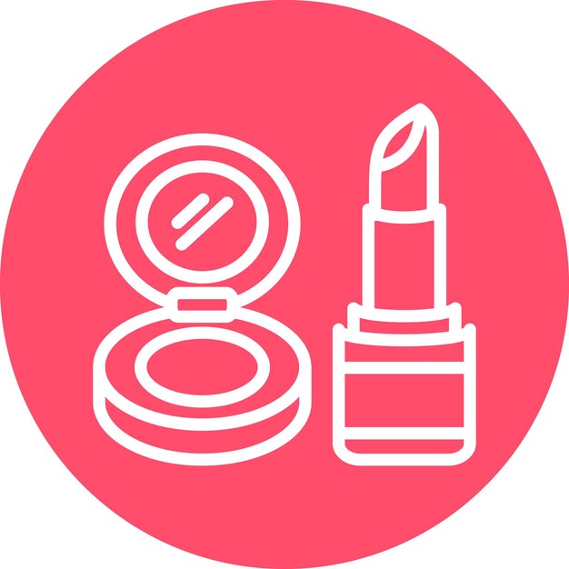 Diseño vectorial Estilo del icono de maquillaje