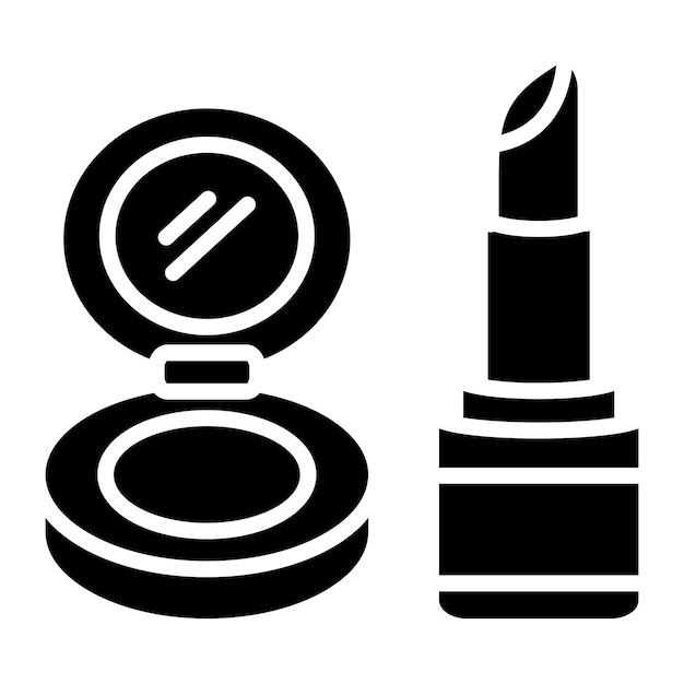 Diseño vectorial Estilo del icono de maquillaje