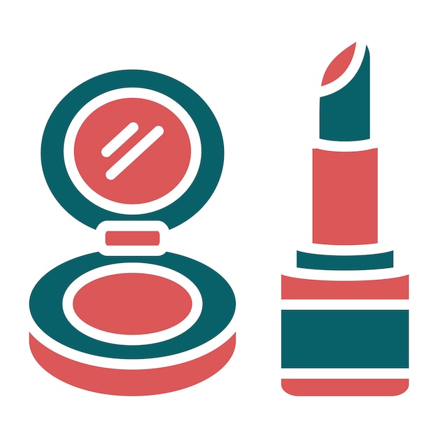 Diseño vectorial Estilo del icono de maquillaje