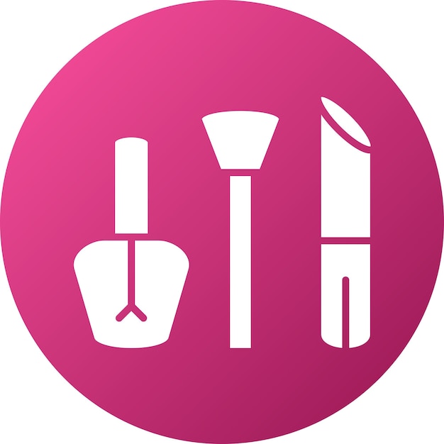 Diseño vectorial Estilo del icono de maquillaje