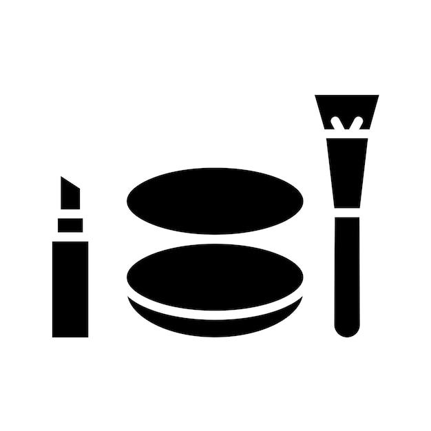 Diseño vectorial Estilo del icono de maquillaje