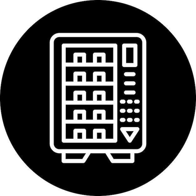 Diseño vectorial Estilo del icono de la máquina expendedora