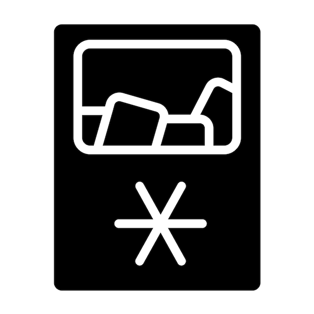Diseño vectorial del estilo del icono de la máquina de hielo