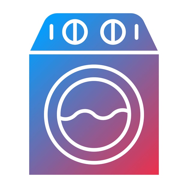 Diseño vectorial Estilo del icono de la máquina de lavar