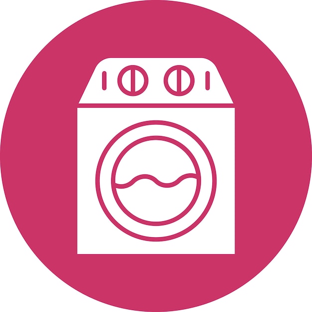 Diseño vectorial Estilo del icono de la máquina de lavar