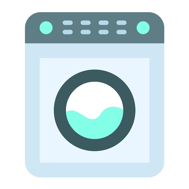 Diseño vectorial Estilo del icono de la máquina de lavar
