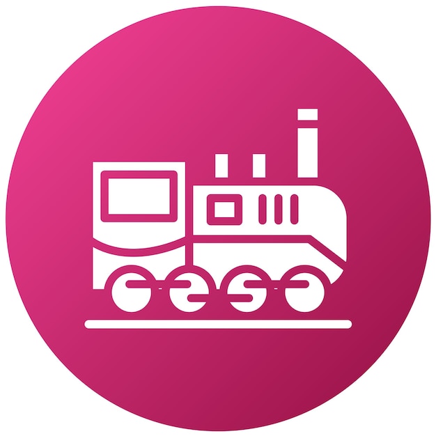 Diseño vectorial del estilo del icono de la máquina de vapor
