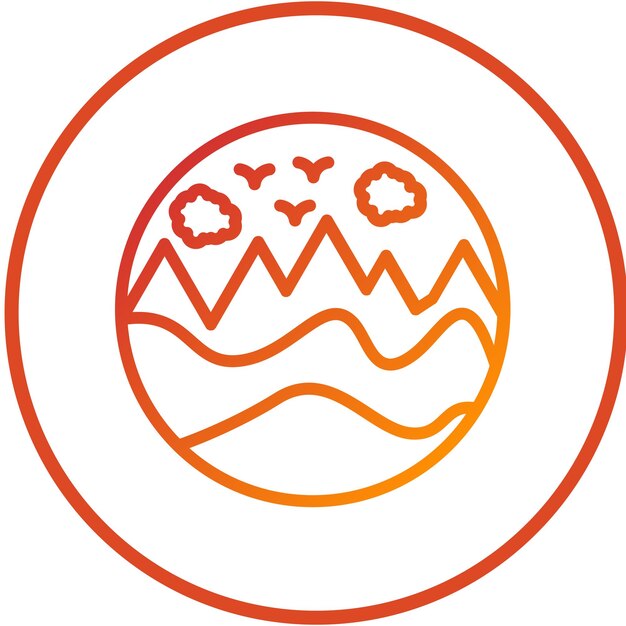 Diseño vectorial Estilo de icono de mar