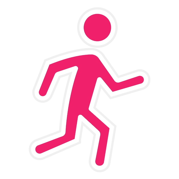 Diseño vectorial Estilo de icono de maratón de cáncer