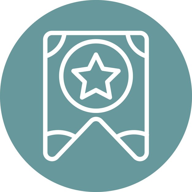 Diseño vectorial Estilo del icono del marcador