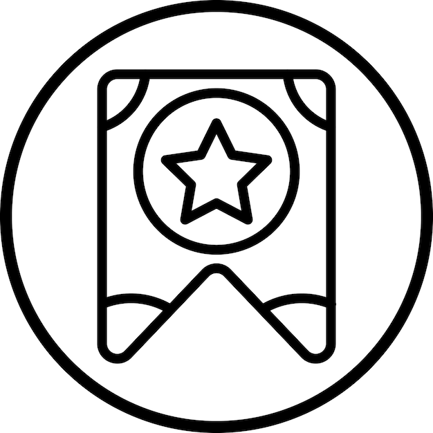 Diseño vectorial Estilo del icono del marcador
