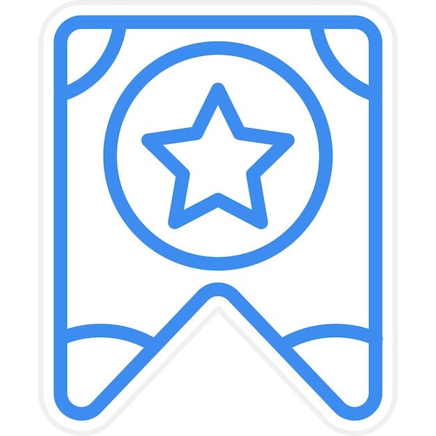 Diseño vectorial Estilo del icono del marcador