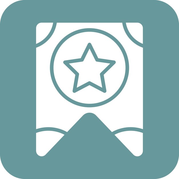 Diseño vectorial Estilo del icono del marcador