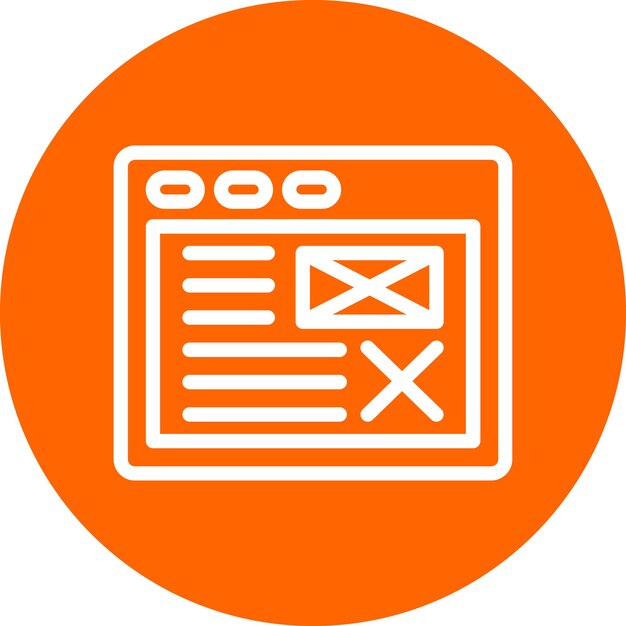 Diseño vectorial Estilo del icono del marco de alambre