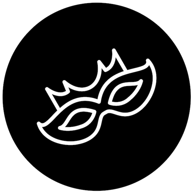 Diseño vectorial Estilo de icono de Mardi Gras