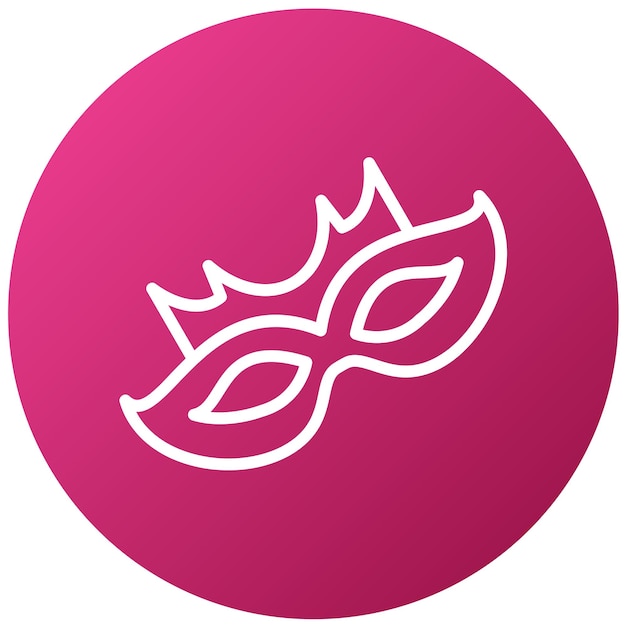 Diseño vectorial Estilo de icono de Mardi Gras