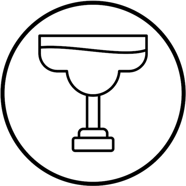 Diseño vectorial Estilo de icono de Margarita
