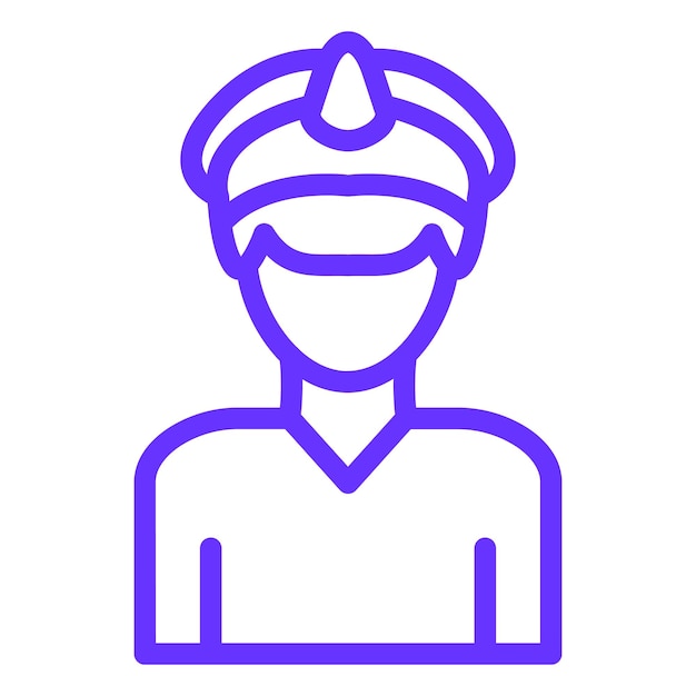 Diseño vectorial Estilo de icono de marinero